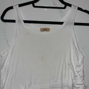 Piko white tank top